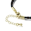 3.5MM Polyester Metallic Cord Braided Cord Necklace Making FB-CBAA152-01G-10-2