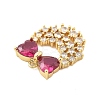 Brass Micro Pave Cubic Zirconia Pendants KK-L228-26G-2