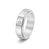 Rotatable Stainless Steel Finger Ring PW-WGC6D1D-21-1