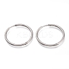 304 Stainless Steel Huggie Hoop Earrings EJEW-L256-02F-P-1