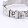 Unisex 304 Stainless Steel Watch Band Wristband Bracelets BJEW-L655-029-4