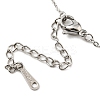 201 Stainless Steel Arrow & Sun & Star Pendant Necklace with Cable Chains NJEW-Q317-19P-3