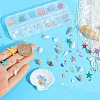 Ocean Theme Natural Shell & Resin & Plastic & Alloy Nail Art Decoration MRMJ-CP0001-34A-3