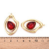 304 Stainless Steel and Glass Pendants STAS-T071-03C-G-3
