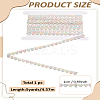 5 Yards Polyester Heart Lace Trim Ribbon OCOR-LP0004-38-2