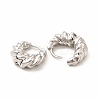 Twist Ring Rack Plating Brass Hoop Earring for Women LS-EJEW-H091-14P-2