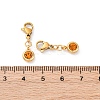 304 Stainless Steel Rhinestone Pendants STAS-D301-24G-19-2