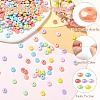 700Pcs 7 Colors UV Plating Opaque Acrylic Beads MACR-YW0004-82-5