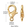 Zinc Alloy Lobster Claw Clasps FIND-FS0001-75G-5