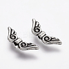 Tibetan Style Alloy Angel Wing Beads TIBEB-4999-AS-NR-2