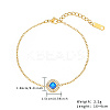 Rhombus Cubic Zirconia Link Bracelet AX6785-3-2