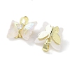 Real 18K Gold Plated Rack Plating Brass Micro Pave Cubic Zirconia Pendants KK-R161-06G-01-2