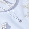 1Pc Zinc Alloy Sun Pendant Cable Chain Necklaces NJEW-LP0003-21P-3