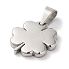 Non-Tarnish 304 Stainless Steel Pendants STAS-Z075-07P-2