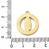 304 Stainless Steel & Rhinestone Pendants STAS-G371-09C-02G-3