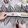 1 Yard Glass Fringe Trimming AJEW-PH0006-69-3