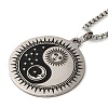 Non-Tarnish 201 Stainless Steel Pendant Necklace with Box Chains NJEW-H015-02P-3