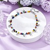 Bohemian Round Glass Seed Beaded Anklets for Women AJEW-AN00669-1