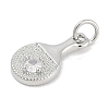 Brass Micro Pave Cubic Zirconia Pendants KK-Q028-62P-2