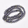Electroplate Opaque Glass Beads Strands LS-EGLA-A034-P4mm-S14-2