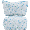 2Pcs 2 Styles Portable Travel Polyester Cosmetic Zipper Storage Clutch Bags ABAG-CY0001-01A-6