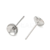 Brass Stud Earring Findings KK-A300-29B-P-2