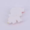 Opaque Resin Cabochon RESI-WH0009-33-2