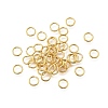 Brass Open Jump Rings KK-B147-03F-G-1