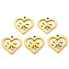 PVD Vacuum Plating 201 Stainless Steel Charms STAS-N092-82G-1