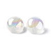 UV Plating Luminous Transparent Acrylic Beads OACR-P010-05D-5