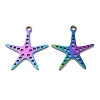 Ion Plating(IP) 304 Stainless Steel Pendants STAS-L020-021RC-1