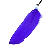 Iron Woven Web/Net with Feather Pendant Decorations LS-AJEW-B016-07A-4