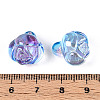 Electroplate Transparent Acrylic Beads PACR-CJC0008-08E-3