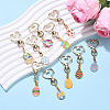 10Pcs Easter Egg Alloy Enamel Pendant Decoreations HJEW-YW00088-2