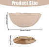 Half Round Felt Purse Organizer Insert AJEW-WH0434-15A-01-2