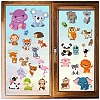 8 Sheets 8 Styles Animal PVC Waterproof Wall Stickers DIY-WH0345-092-1