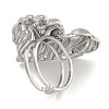 304 Stainless Steel Ring for Women RJEW-U014-07P-3