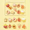 20Pcs 10 Styles Opaque Resin Imitation Food Pendants CRES-FS0001-24-7