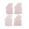 Natural Rose Quartz Rabbit Display Decorations G-R007-02J-1