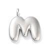 Rack Plating Brass Balloon Letter Pendants KK-C050-01P-M-1