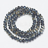 Electroplate Glass Beads Strands EGLA-A034-T1mm-K10-2