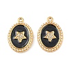 304 Stainless Steel Enamel Pendants STAS-C158-01G-04-1