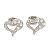304 Stainless Steel Micro Pave Clear Cubic Zirconia Stud Earrings EJEW-H018-02P-06-2