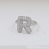 Brass Micro Pave Clear Cubic Zirconia Cuff Rings FS-WG17FF6-18-1