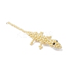 Glass Seed Beaded Gecko Pendants PALLOY-MZ01115-02-3