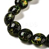 Handmade Dichroic Foil Glass Beads Strands DICH-U001-11H-3