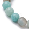 Dyed Synthetic Turquoise Turtle and Starfish Beaded Bracelets BJEW-JB10062-01-4