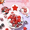 70Pcs 14 Styles Printed Wood Round Beads with 10M Jute Cord WOOD-YW0001-18-3