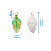 Alloy Enamel Pendants PALLOY-TAC0009-25P-D-6