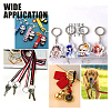 30Pcs 304 Stainless Steel Split Key Rings STAS-DC0004-48-4